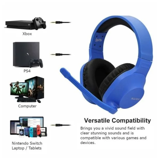 Sades Spirits Gaming Headset SA-721 - Blue